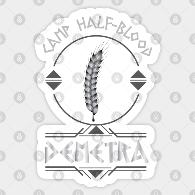 Camp Half Blood, Child of Demetra – Percy Jackson inspired design Sticker by NxtArt